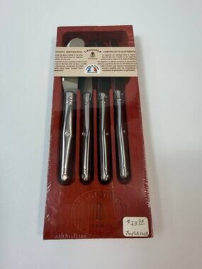 Laguiole France 4 Pc Cheese Spreader Knife Set Stainless Steel New Sealed